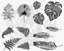 Load image into Gallery viewer, Tropical Leaves Silkscreen