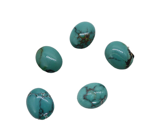 Turquoise 8x10mm Oval Cabochon - ClayRevolution