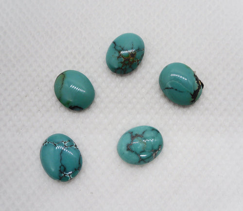 Turquoise 8x10mm Oval Cabochon - ClayRevolution