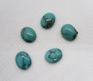 Turquoise 8x10mm Oval Cabochon - ClayRevolution