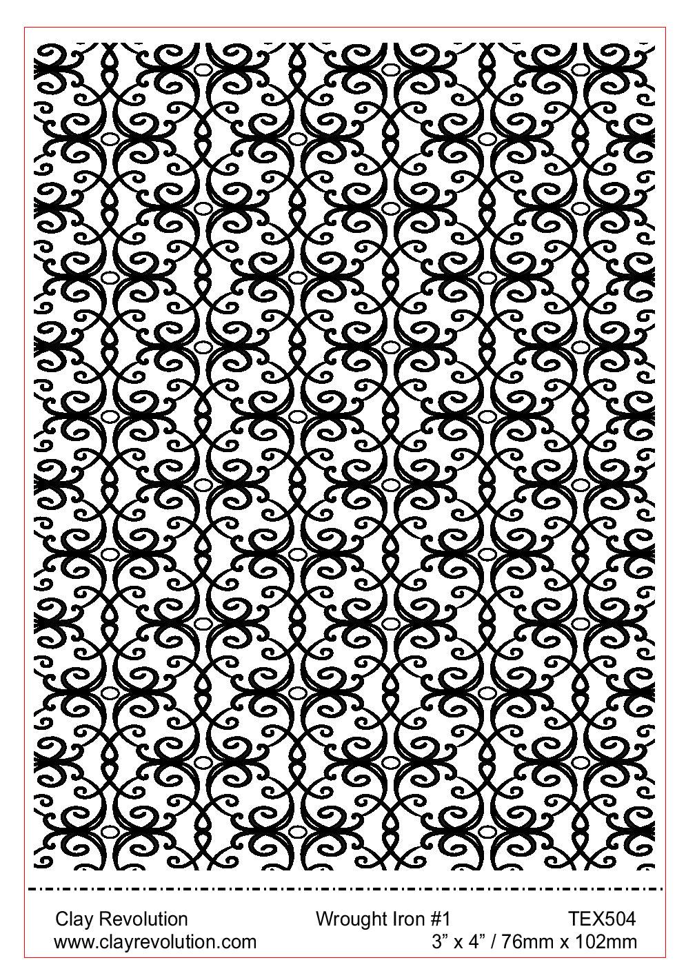 Wrought Iron Texture Sheet - ClayRevolution