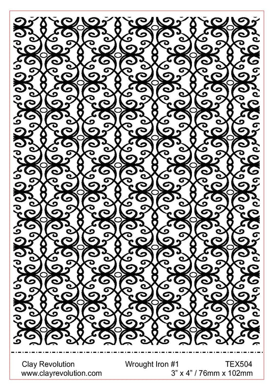 Wrought Iron Texture Sheet - ClayRevolution