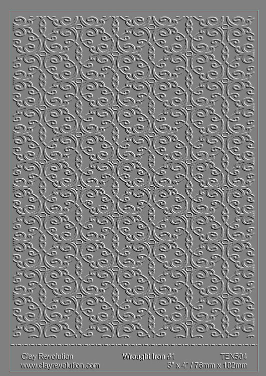 Wrought Iron Texture Sheet - ClayRevolution